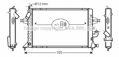 AVA QUALITY COOLING ola2294 -  Радиатор, охлаждение двигателя